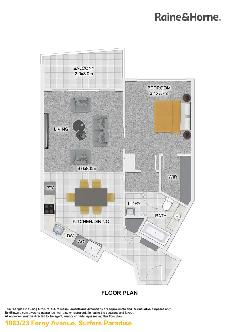 Fifth view of Homely apartment listing, 1063/23 Ferny Avenue, Surfers Paradise QLD 4217