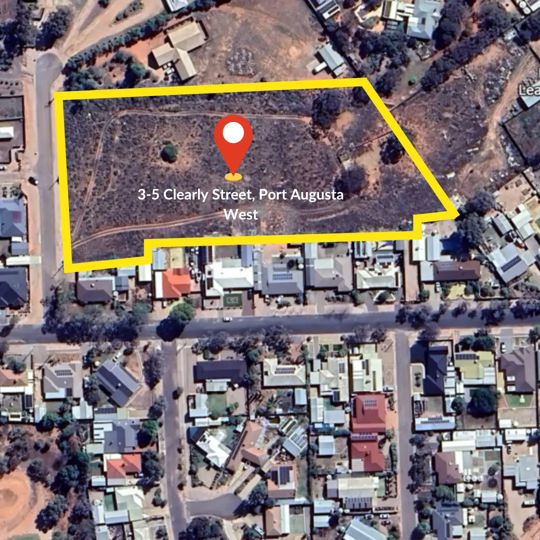 Main view of Homely land listing, 3-5 Cleary Street, Port Augusta West SA 5700