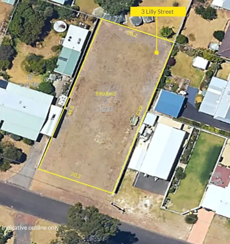 Second view of Homely land listing, 3 Lilly Street, Augusta WA 6290