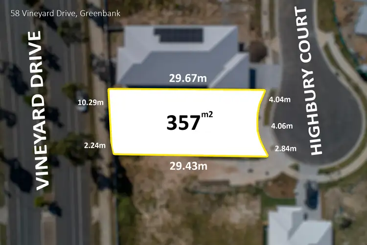 Main view of Homely land listing, 58 Vineyard Drive, Greenbank QLD 4124