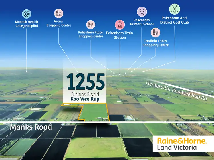Main view of Homely land listing, 1255 Manks Road, Koo Wee Rup VIC 3981