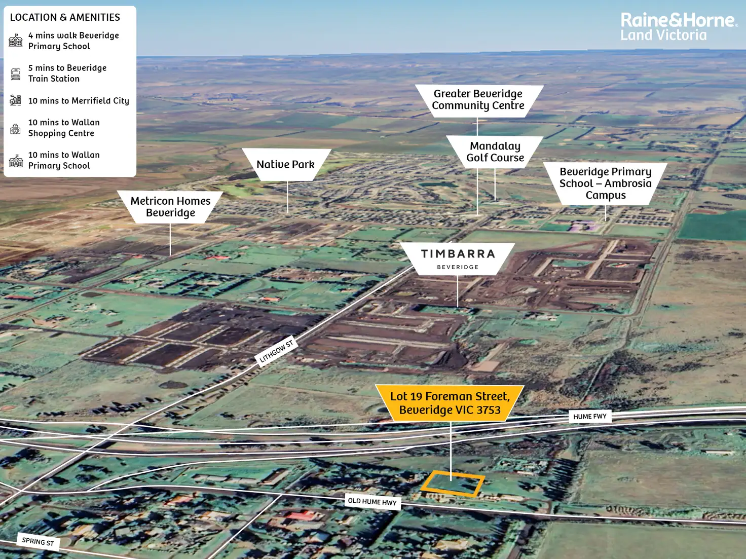 Main view of Homely land listing, Lot 19 Foreman, Beveridge VIC 3753