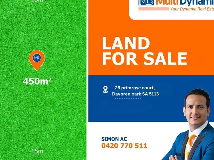 Main view of Homely land listing, 25 Primrose Court, Davoren Park SA 5113