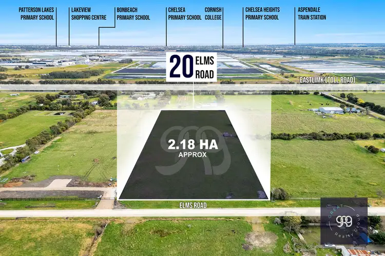 Main view of Homely land listing, 20 Elms Road, Bangholme VIC 3175