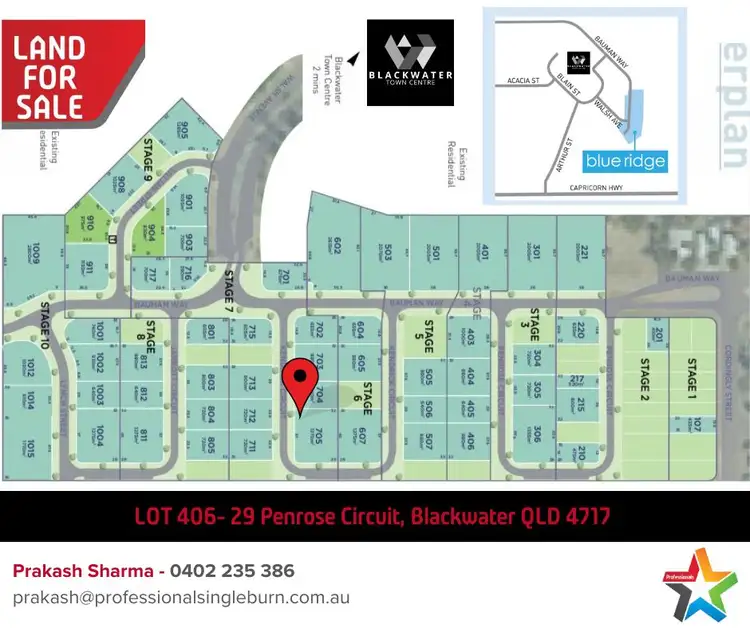 Main view of Homely land listing, LOT Lot 705, 26 Kendrick circuit, Blackwater QLD 4717