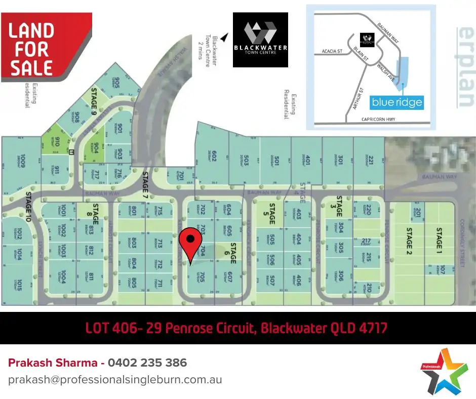 Main view of Homely land listing, LOT Lot 705, 26 Kendrick  circuit, Blackwater QLD 4717
