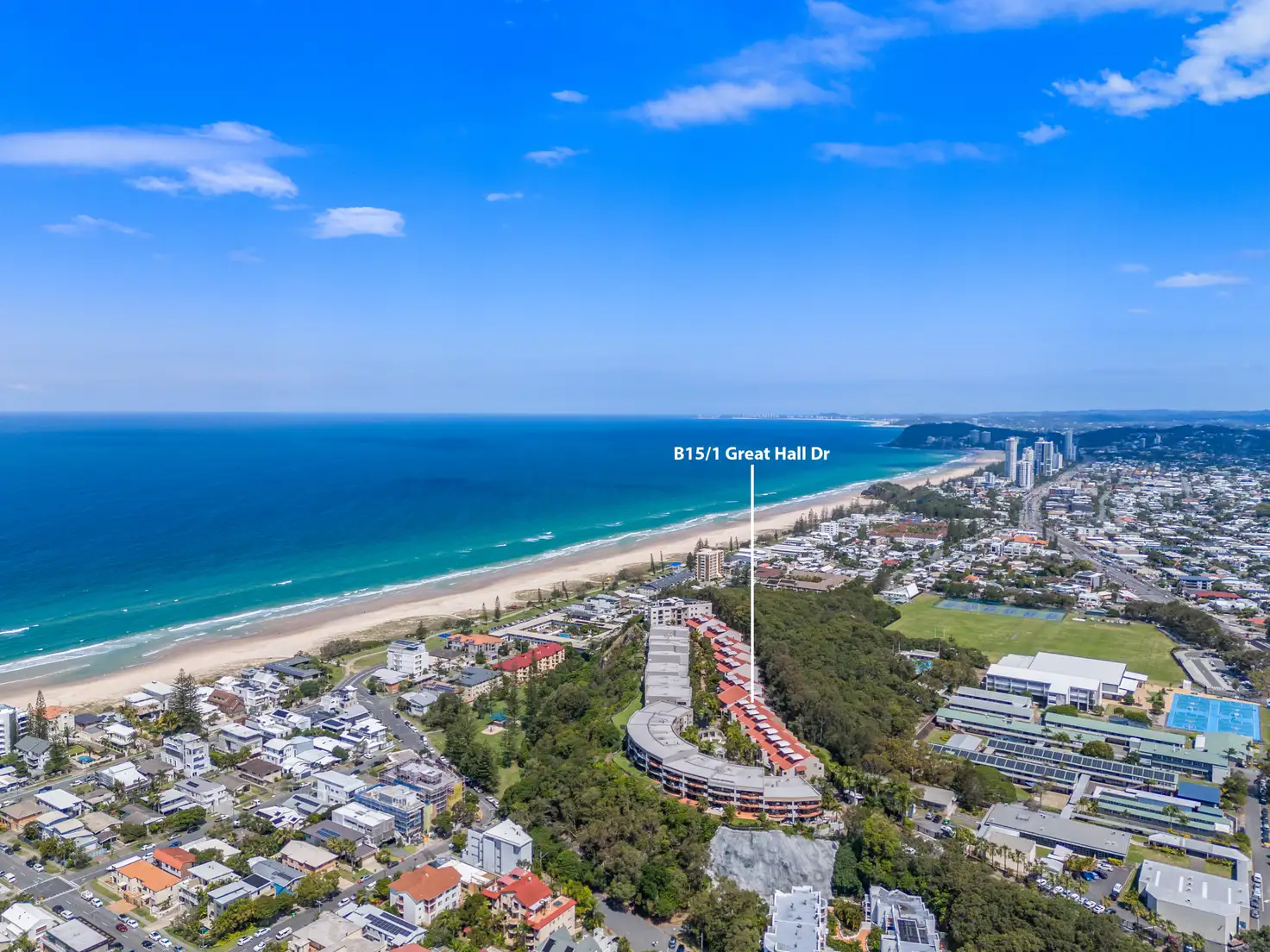 Main view of Homely apartment listing, 15B/1 Great Hall Drive, Miami QLD 4220