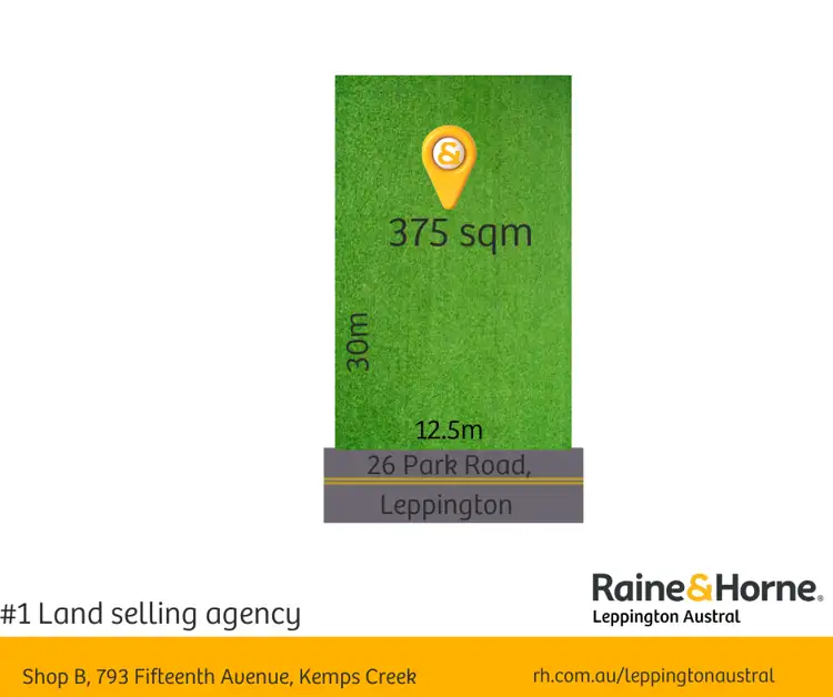 Main view of Homely land listing, LOT DP321, 26 Park Road, Leppington NSW 2179