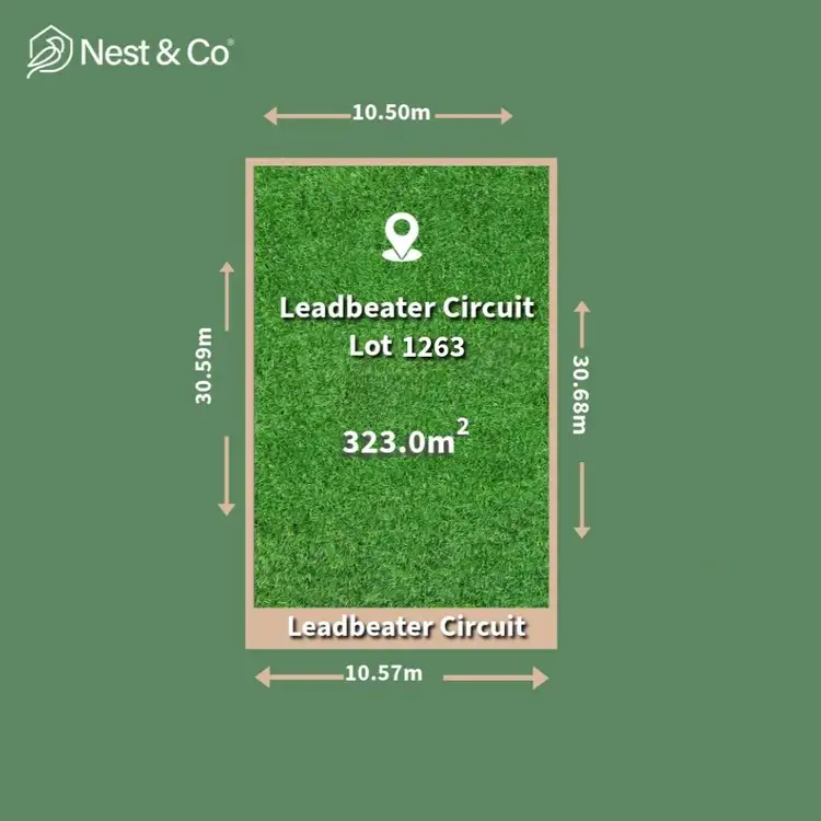 Main view of Homely land listing, LOT 1263 Leadbeater Circuit, Beveridge VIC 3753
