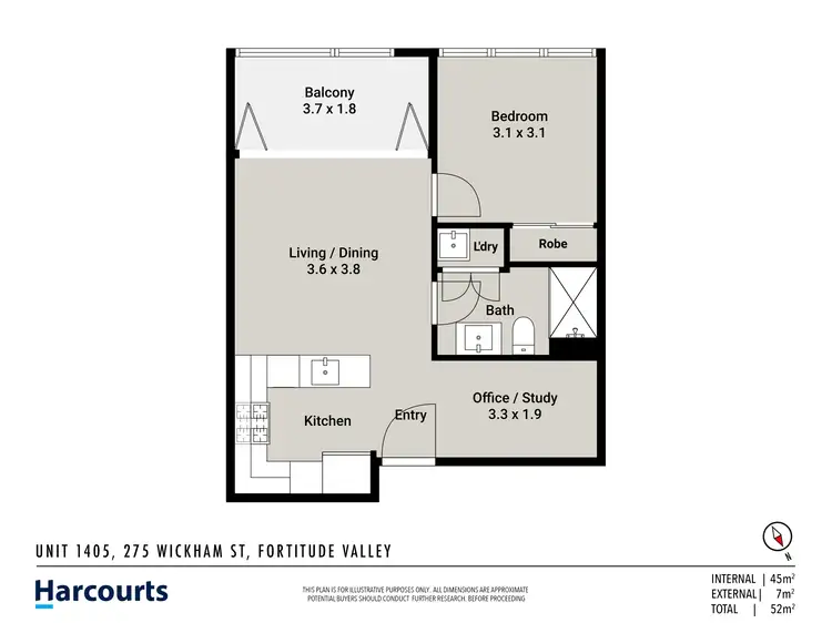 Fifth view of Homely unit listing, 1405/275 Wickham Street, Fortitude Valley QLD 4006