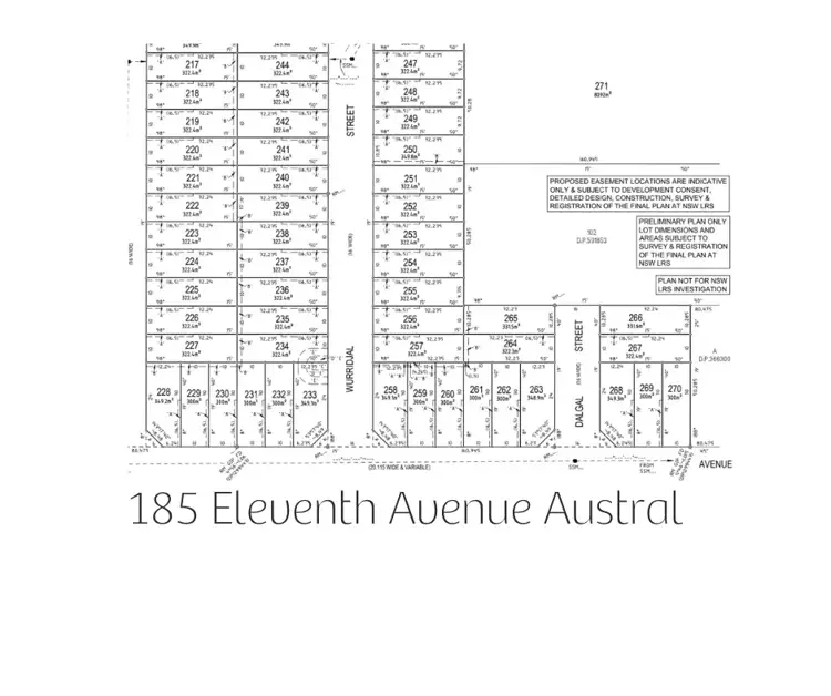 Main view of Homely land listing, LOT 268, 185 Eleventh Avenue, Austral NSW 2179