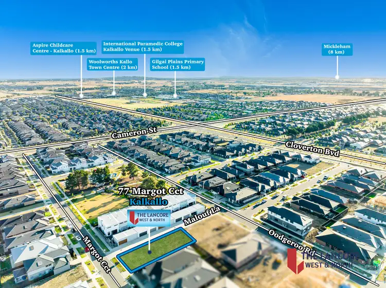 Main view of Homely land listing, 77 MARGOT CIRCUIT, Kalkallo VIC 3064