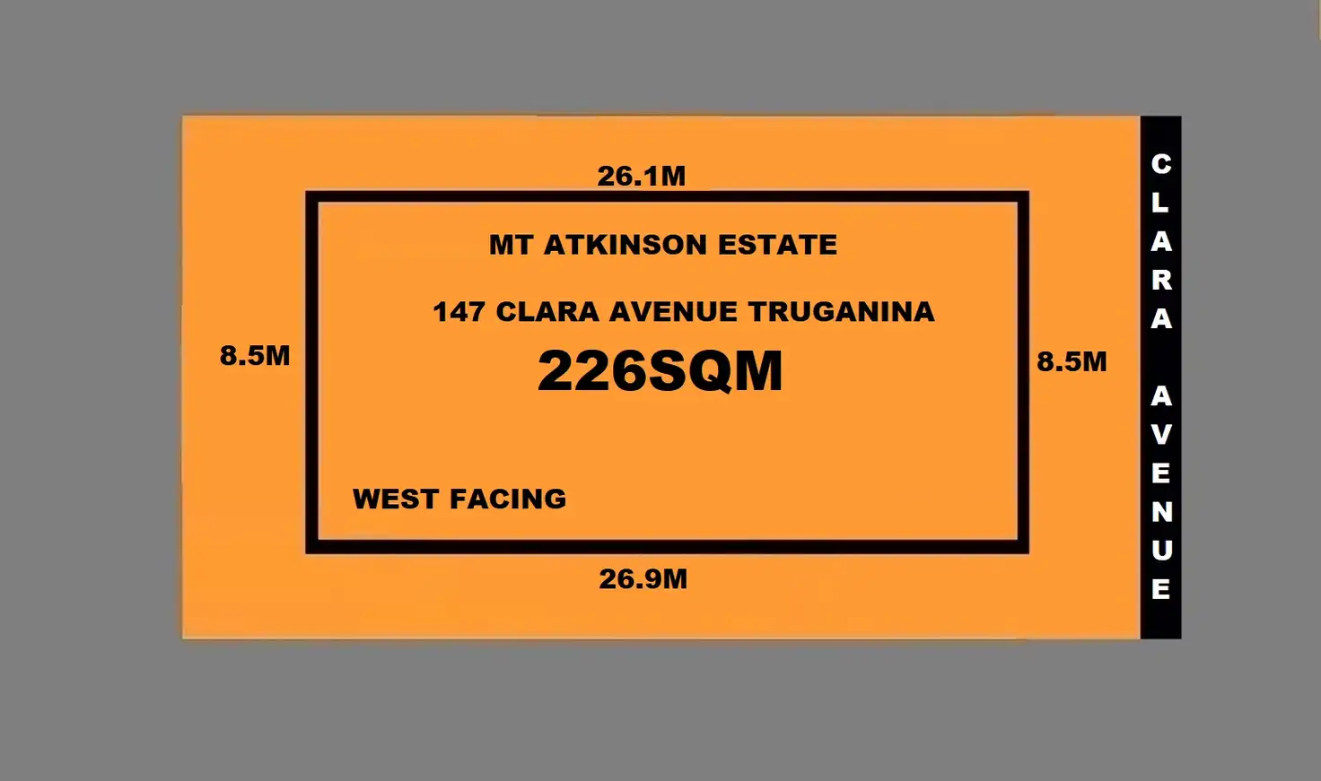 Main view of Homely land listing, 147 Clara Avenue, Truganina VIC 3029