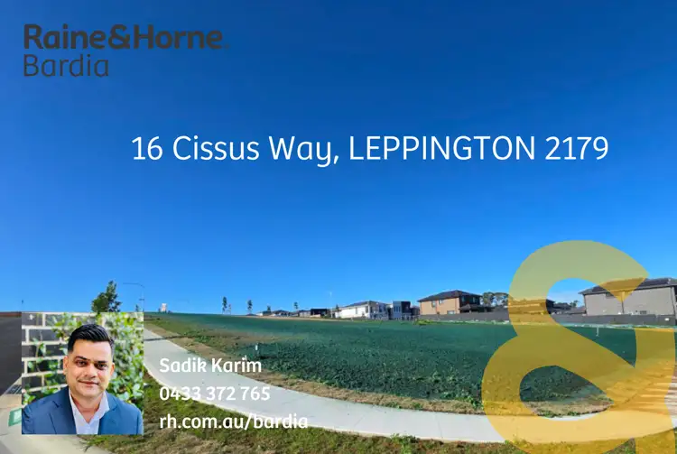 Main view of Homely land listing, 16 Cissus Way, Leppington NSW 2179