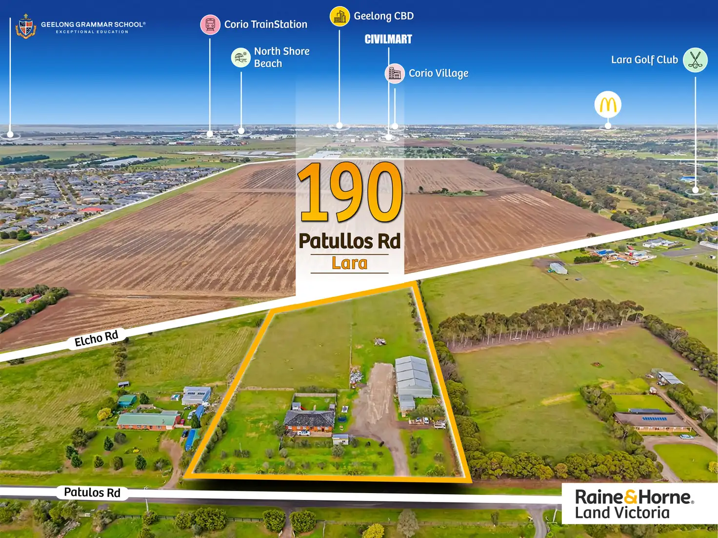 Main view of Homely house listing, 190 Patullos Rd, Lara VIC 3212
