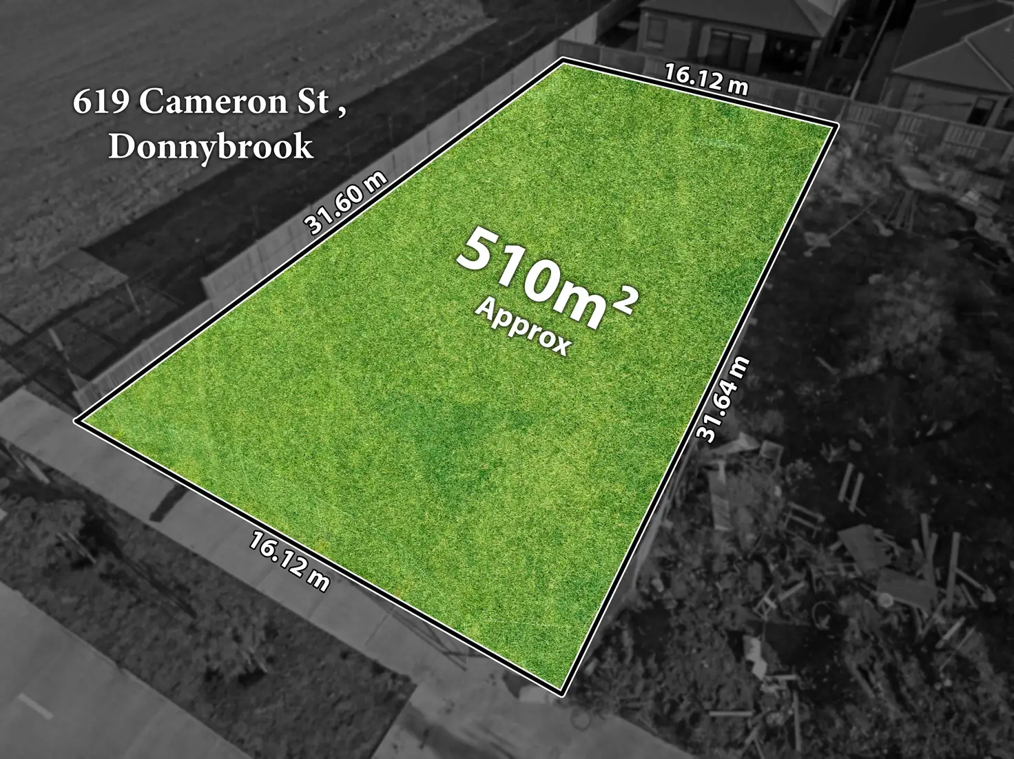 Main view of Homely land listing, 619 Cameron Street, Donnybrook VIC 3064
