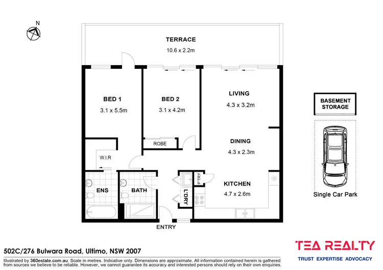 Second view of Homely apartment listing, 502C/276 Bulwara Road, Ultimo NSW 2007