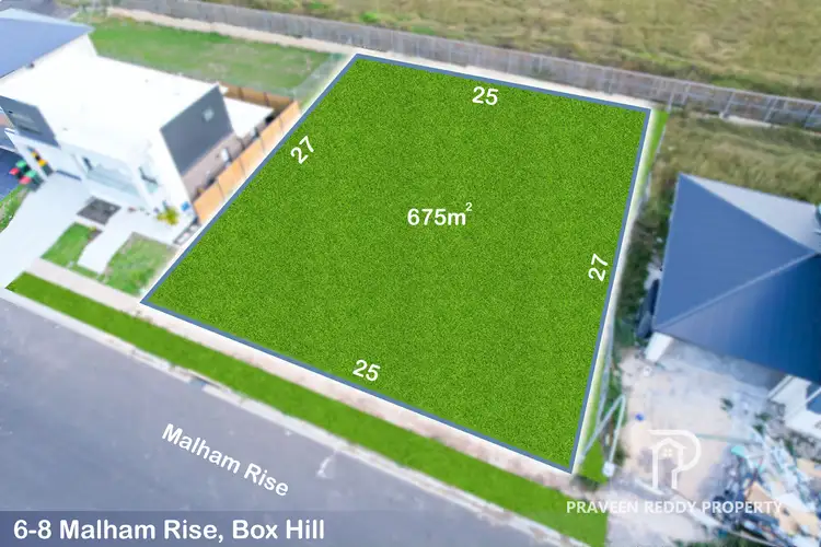 Main view of Homely land listing, 6-8 Malham Rise(Rouse Hill Heights), Box Hill NSW 2765