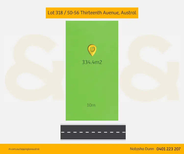Main view of Homely land listing, LOT 318, 50-56 Thirteenth Avenue, Austral NSW 2179
