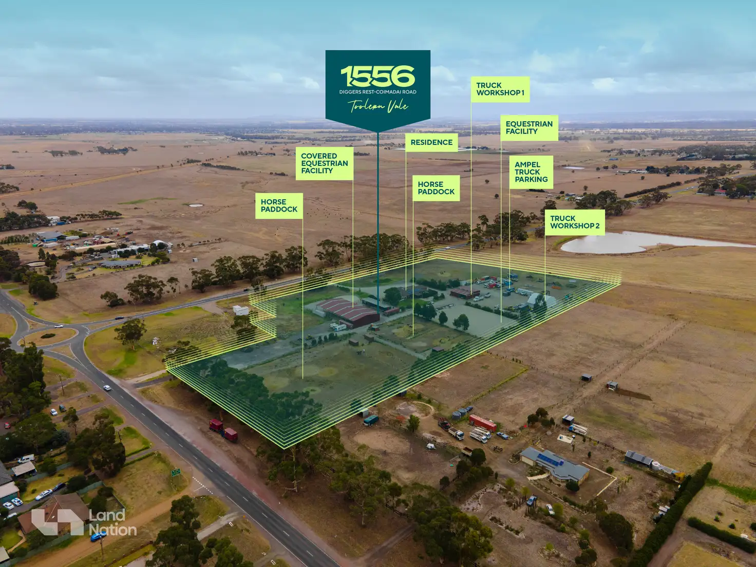 Main view of Homely rural property listing, 1556 Diggers Rest-Coimadai Road, Toolern Vale VIC 3337