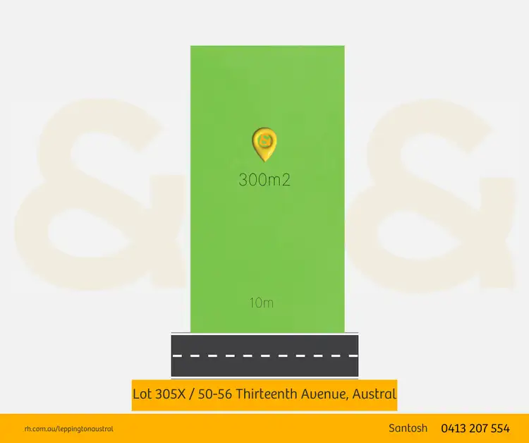 Main view of Homely land listing, LOT 305X, 50-56 Thirteenth Avenue, Austral NSW 2179