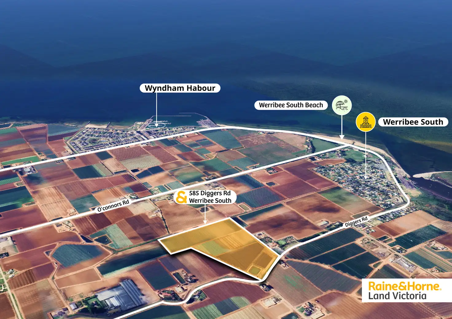 Main view of Homely land listing, 585 Diggers Road, Werribee South VIC 3030