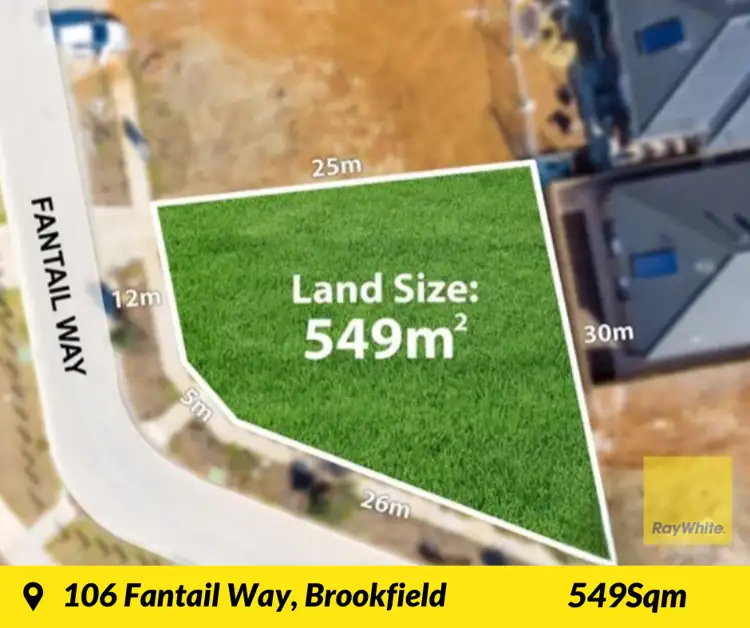 Main view of Homely land listing, 106 Fantail Way, Brookfield VIC 3338