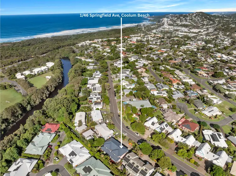 Main view of Homely unit listing, 1/46 Springfield Ave, Coolum Beach QLD 4573