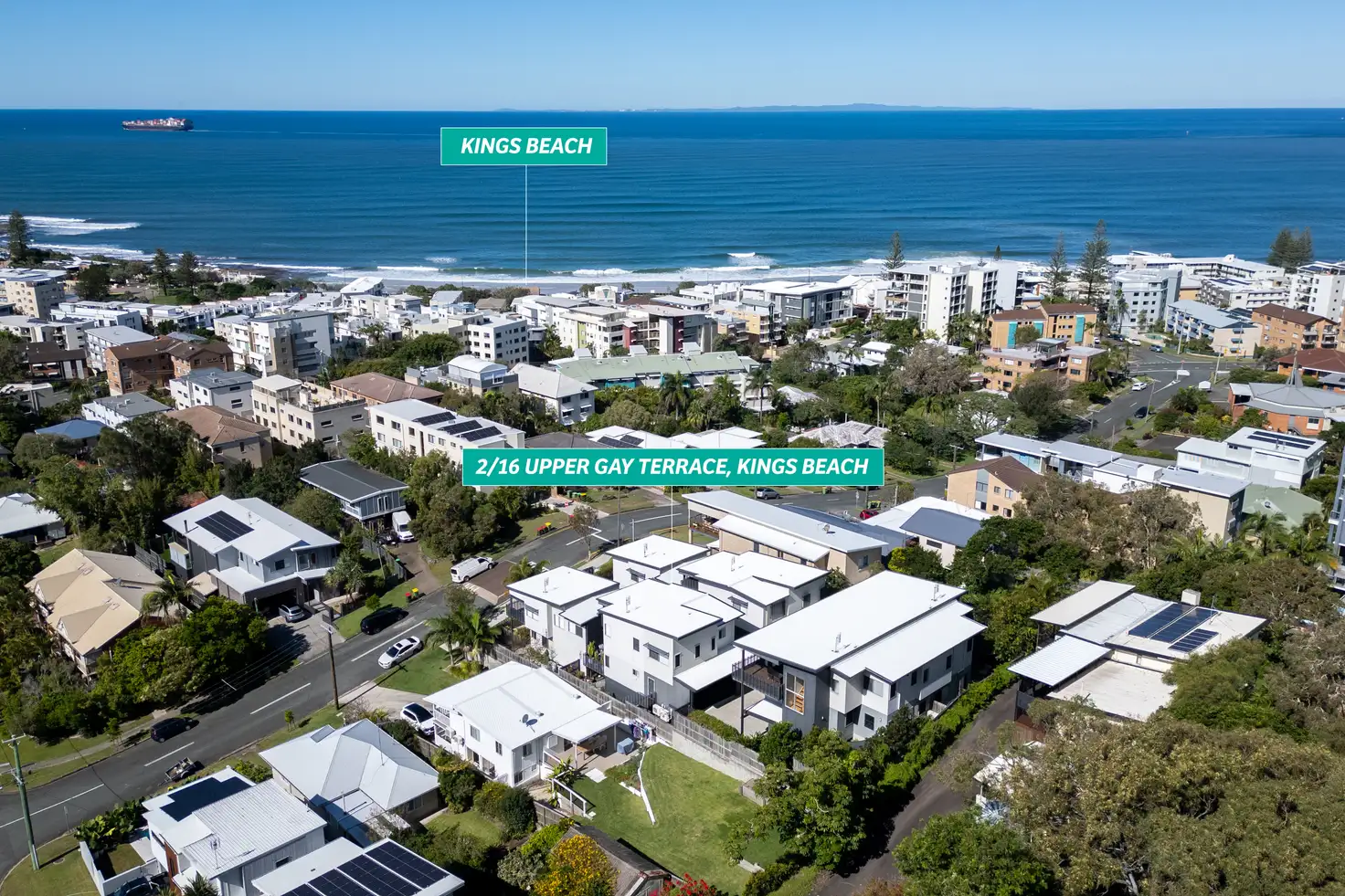 Main view of Homely townhouse listing, 2/16 Upper Gay Terrace, Kings Beach QLD 4551