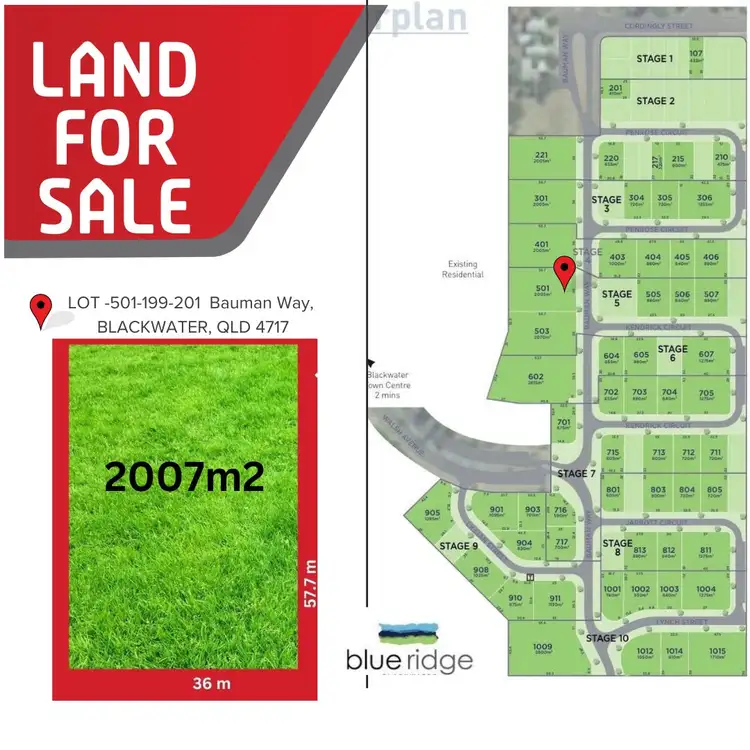 Second view of Homely land listing, 199-201 Bauman Way, Blackwater QLD 4717