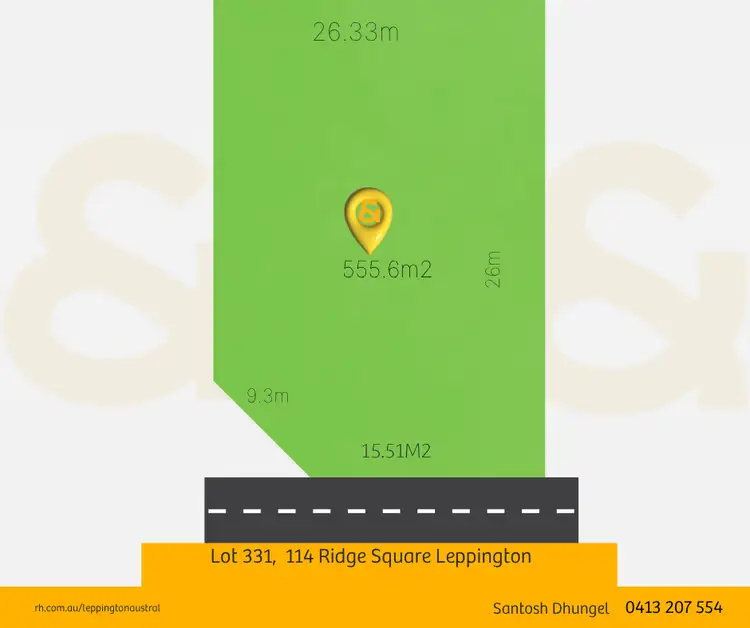 Main view of Homely land listing, LOT 331, 114 Ridge Square Leppington, Leppington NSW 2179