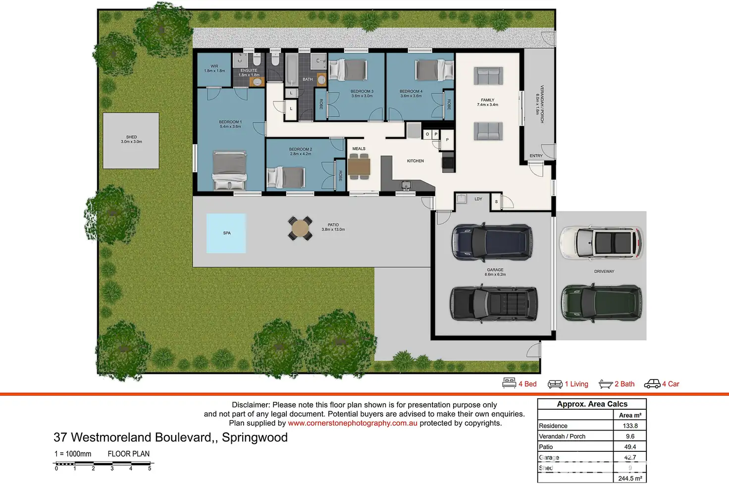Main view of Homely house listing, 37 Westmoreland Boulevard, Springwood QLD 4127