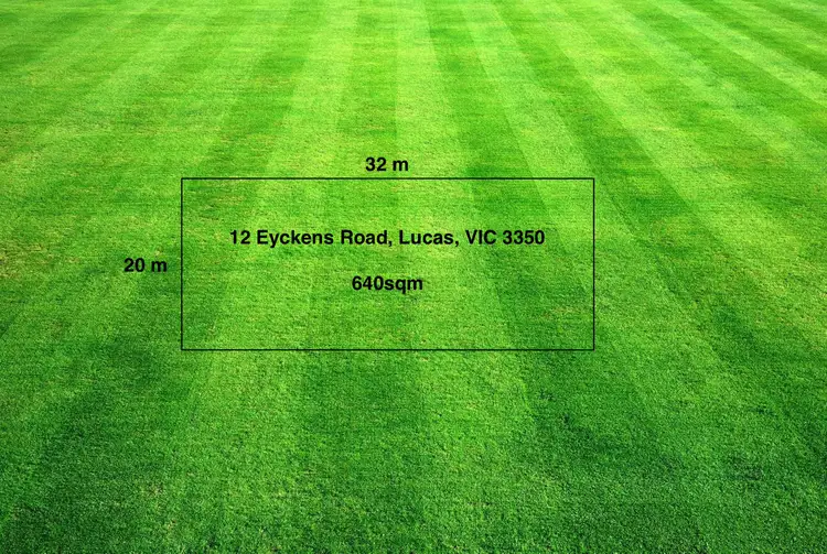 Main view of Homely land listing, 12 Eyckens Road, Lucas VIC 3350