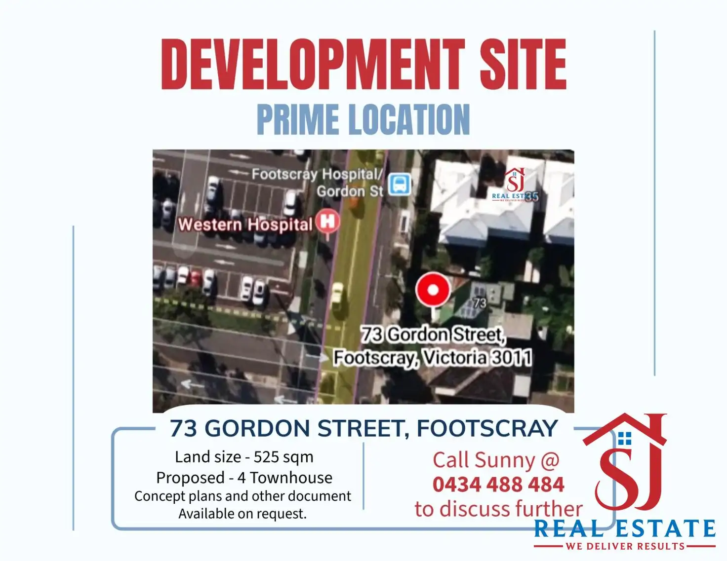 Main view of Homely land listing, 73 Gordon Street, Footscray VIC 3011