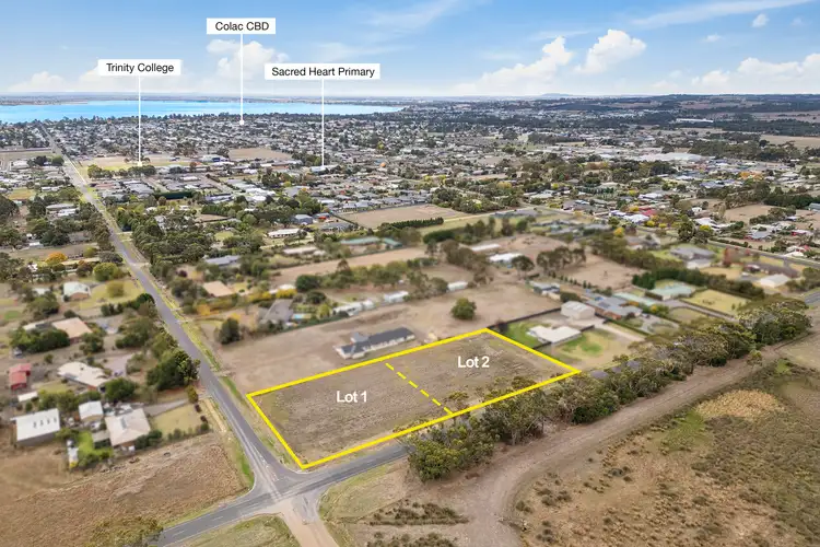 Main view of Homely land listing, LOT 1 & 2, 61 Irrewillipe Road, Elliminyt VIC 3250