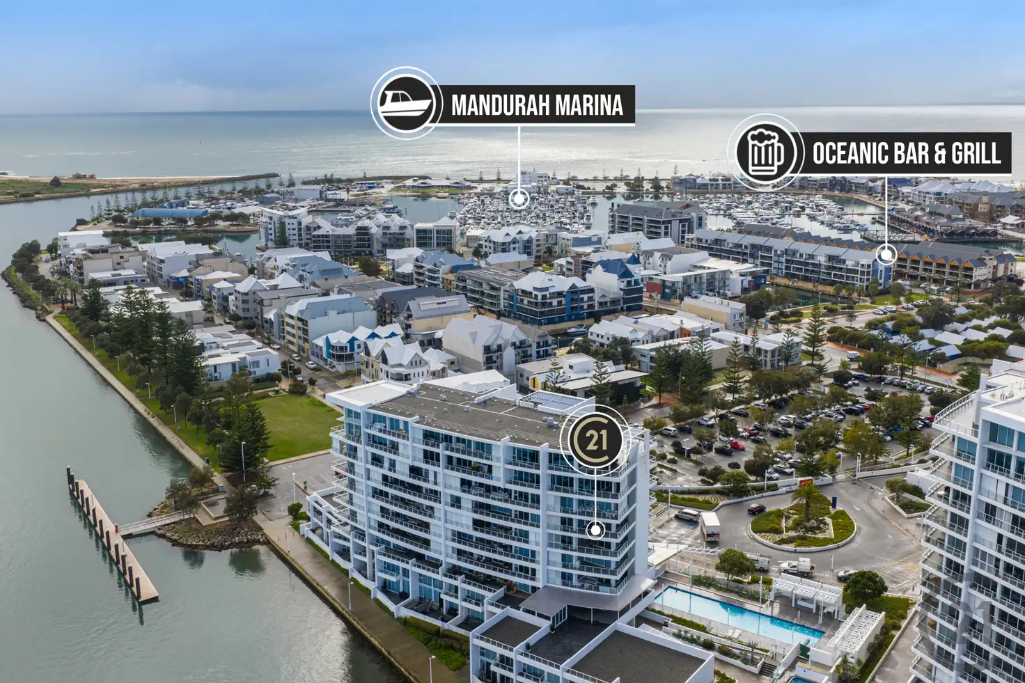 Main view of Homely apartment listing, 701/5 Marco Polo Drive, Mandurah WA 6210
