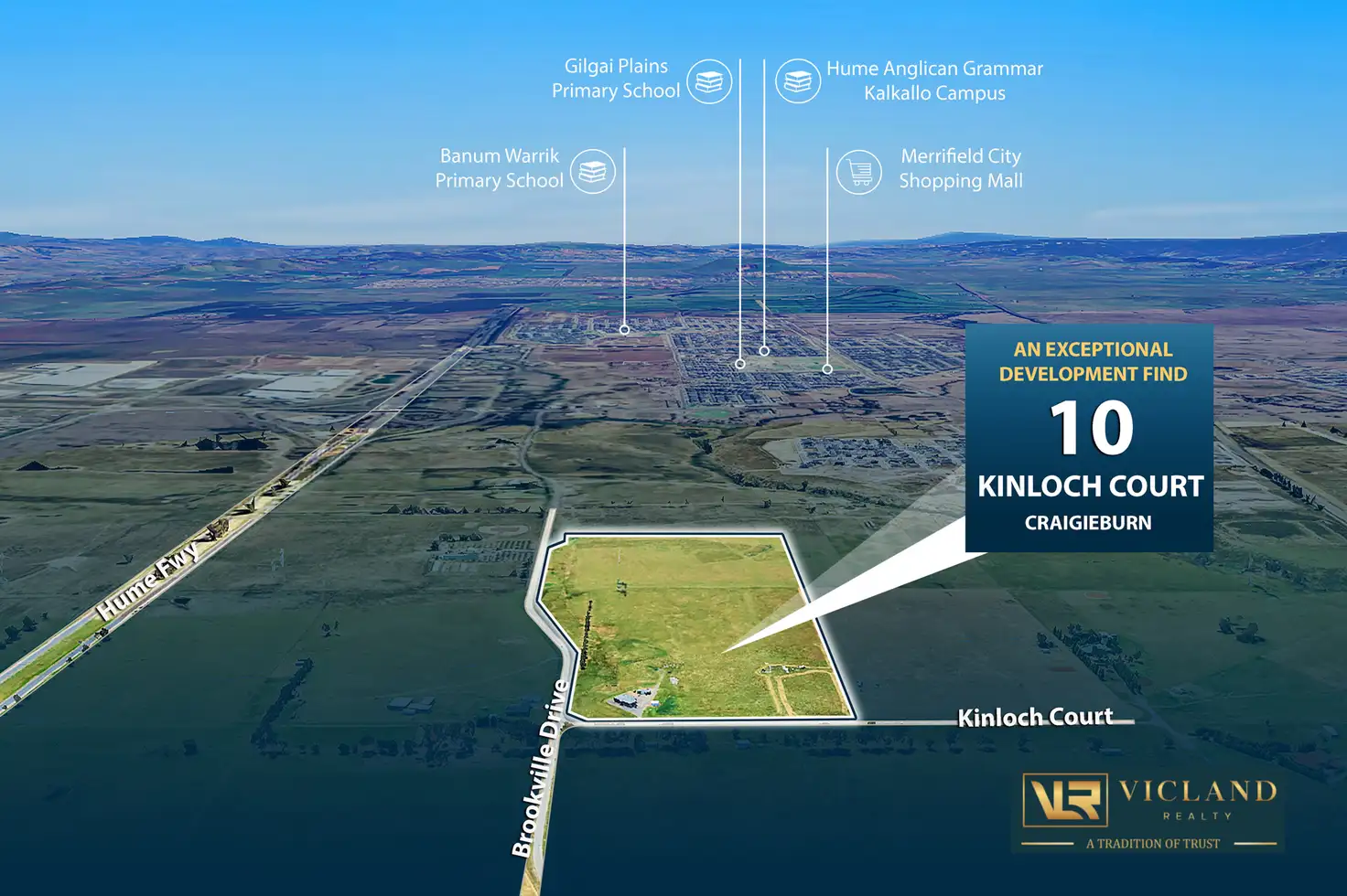 Main view of Homely land listing, 10 Kinloch Court, Craigieburn VIC 3064
