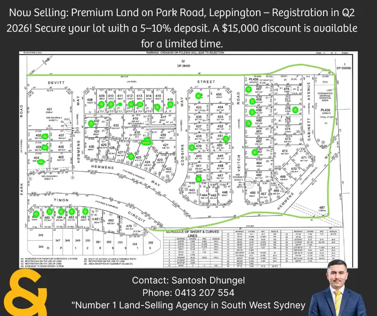 Main view of Homely land listing, LOT 484, 44-52 Park Road, Leppington NSW 2179