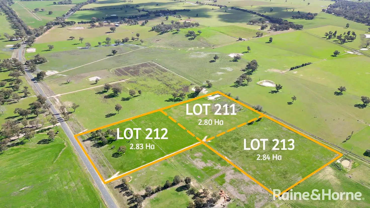 Main view of Homely land listing, LOT 211-213, 2311 Henty-Pleasant Hills Road, Henty NSW 2658