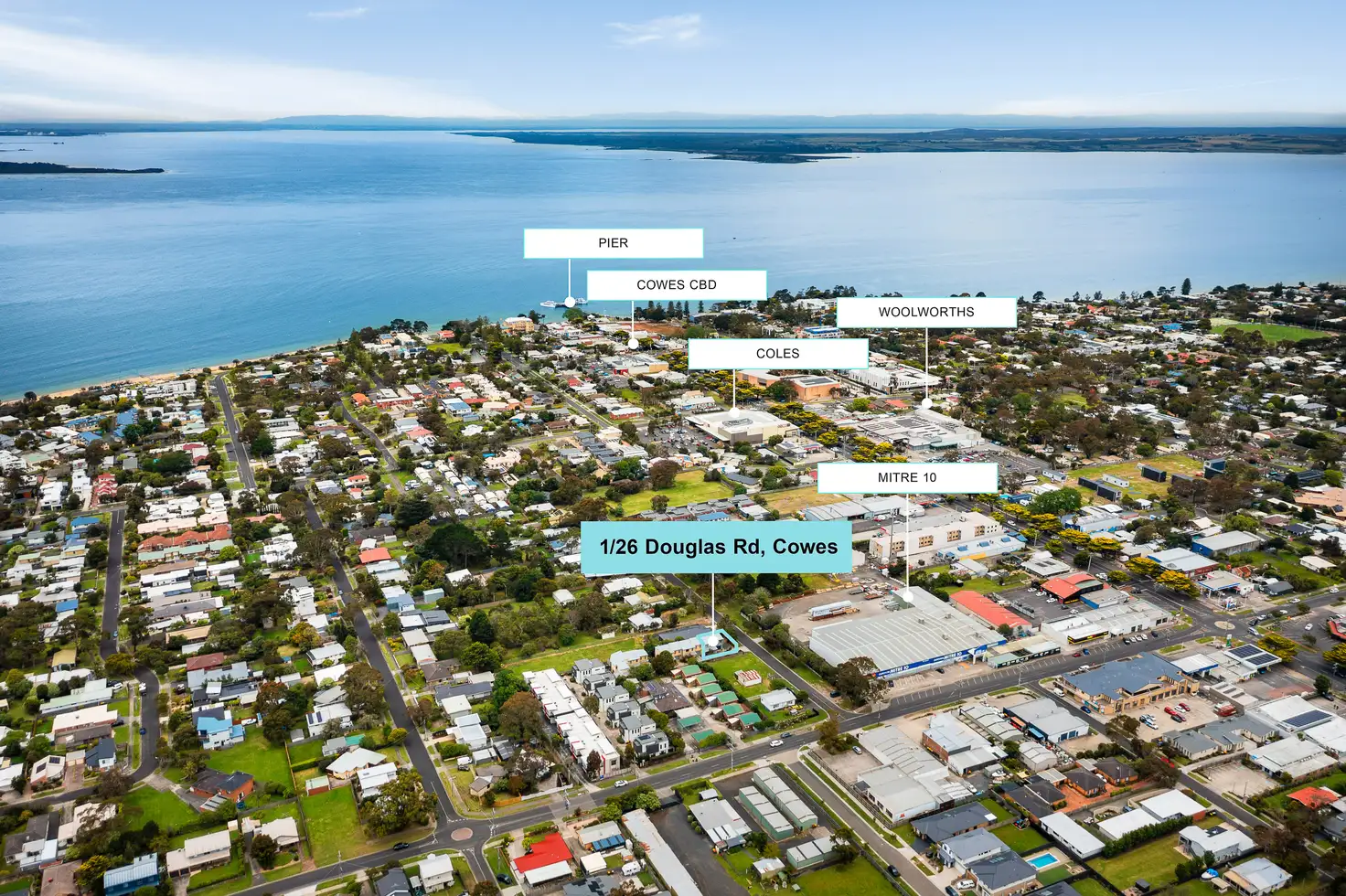 Main view of Homely townhouse listing, 1/26 Douglas Road, Cowes VIC 3922