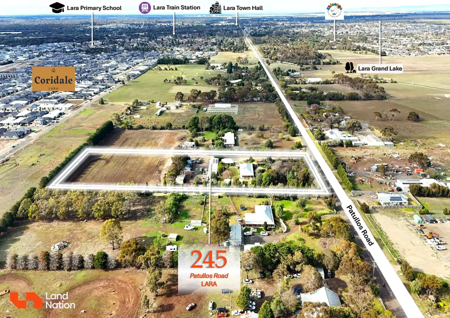 Main view of Homely land listing, 245 Patullos Road, Lara VIC 3212