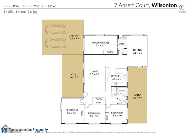 Third view of Homely house listing, 7 Ansett Court, Wilsonton QLD 4350