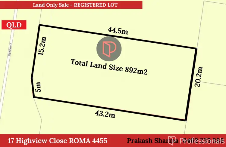 Second view of Homely land listing, 17 Highview Close, Roma QLD 4455