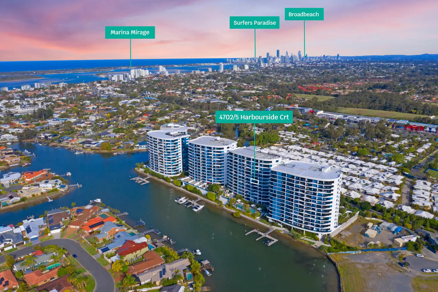 Main view of Homely apartment listing, 4702/5 Harbour Side Court, Biggera Waters QLD 4216