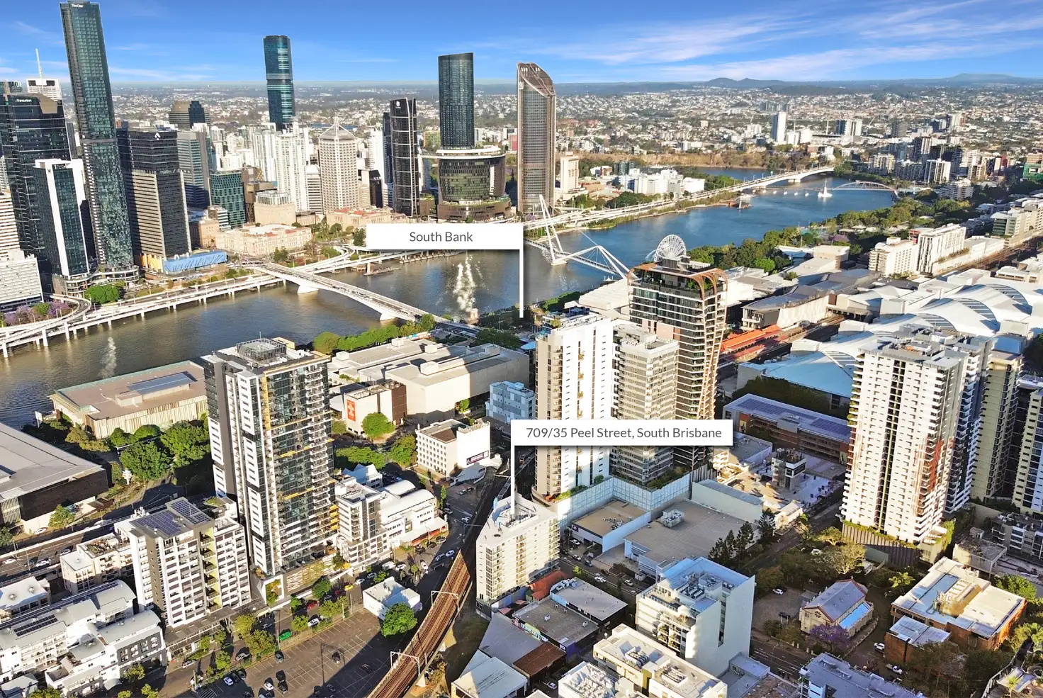 Main view of Homely unit listing, 709/35 Peel Street, South Brisbane QLD 4101