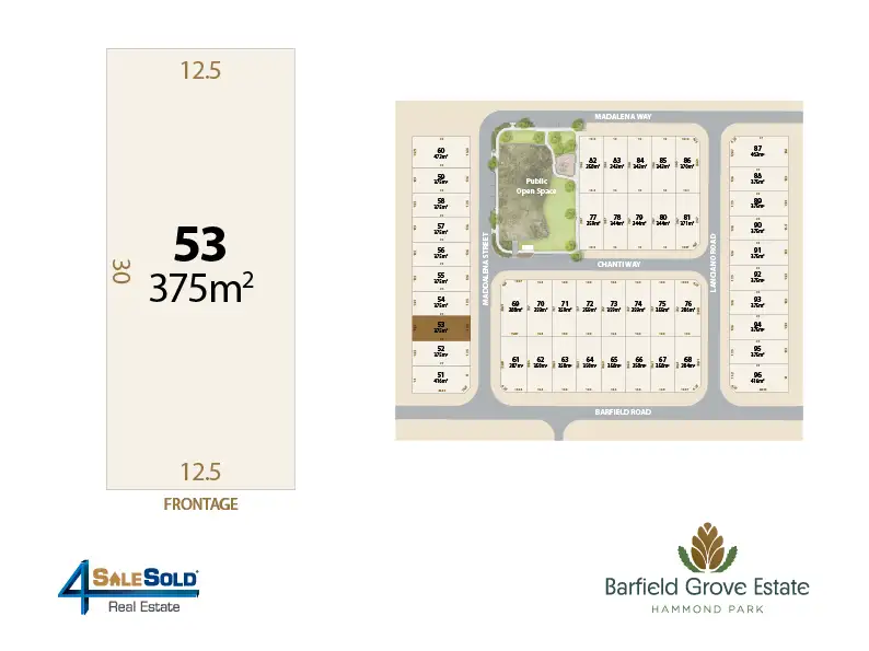 Main view of Homely land listing, Lot 53 Maddalena Street, Hammond Park WA 6164