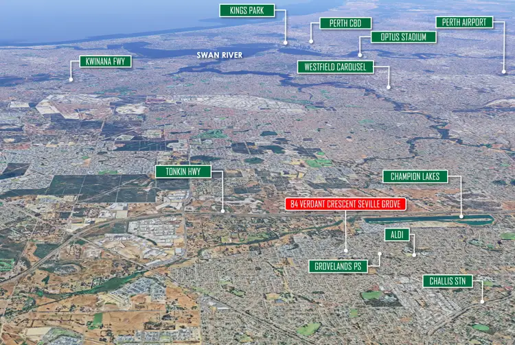 Second view of Homely house listing, 84 Verdant Crescent, Seville Grove WA 6112