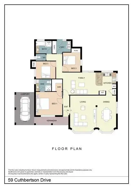 Second view of Homely house listing, 59 Cuthbertson Drive, Cooloongup WA 6168