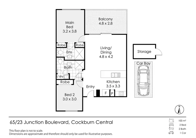 Second view of Homely apartment listing, 65/23 Junction Boulevard, Cockburn Central WA 6164
