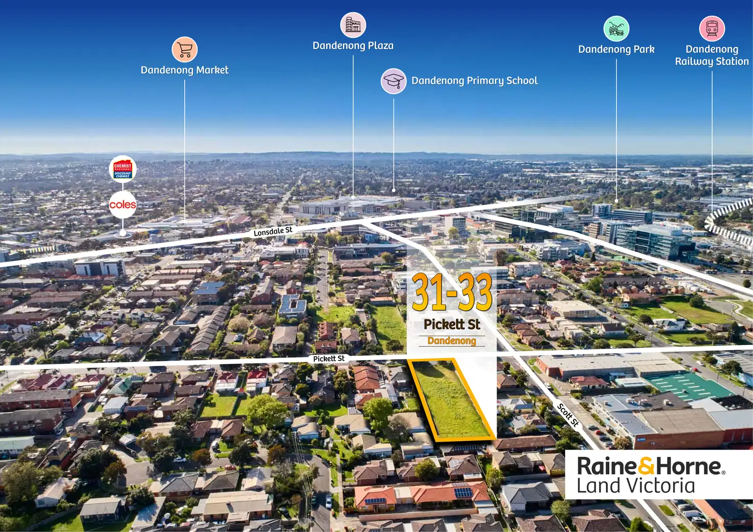 Main view of Homely land listing, 31-33 Pickett Street, Dandenong VIC 3175
